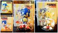 This cool little set is from Running Press. It came with small PVC figures of Sonic and Tails as well as a book containing information about them and their world and friends.