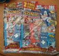All About... Sonic the Hedgehog was a magazine produced by Egmont released in the UK. It comes with puzzles, facts, posters and comics. An included disc shooter toy resembles a Game Boy Advance SP and an assortment of stickers. (You can see a clearer image of the cover HERE.)