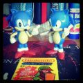 These two cute little guys are from the US and are actually small candy containers. You can remove Sonic's spikes to get the candy. Ignore the Zelda thing at the bottom, I can't remember where that came from :p